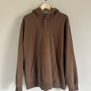 Weekday Brown Oversized Hoodie Sz XL